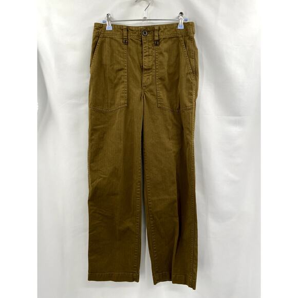 Madewell The Perfect Vintage Wide-Leg Pant: Utility Edition golden spinach - Picture 3 of 7
